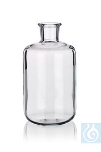 Reagent bottle with NS neck, 2000 ml, dim. Ø 125 x H 257 mm, NS 34/35, unground, Simax®...
